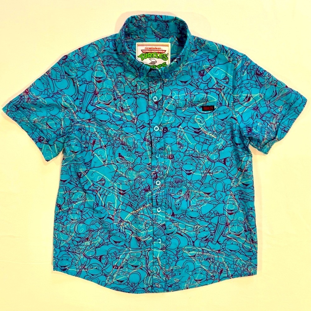 RSVLTS Teenage Mutant Ninja Turtles Shirt Boys Small Dude We‘re On TV TMNT